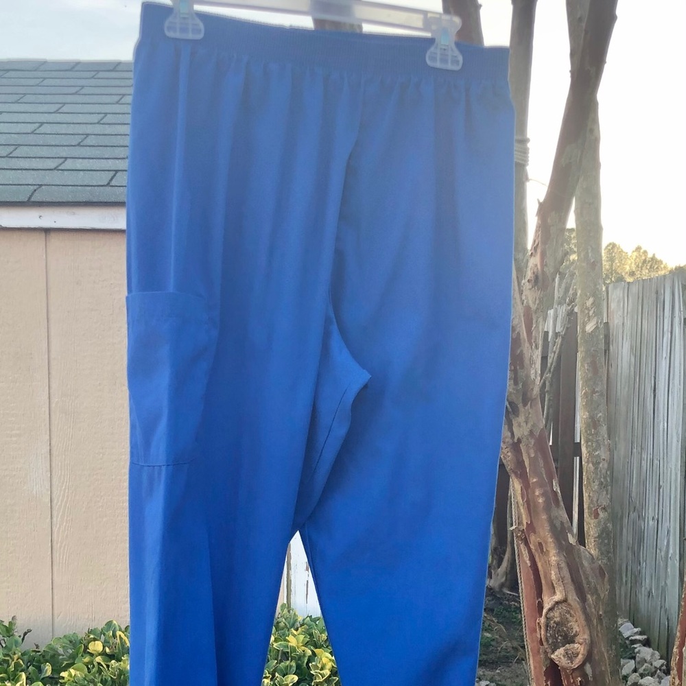 Jasco Uniform Scrub Pants Joggers Tapered Bottoms Vintage Blue Sz. Large